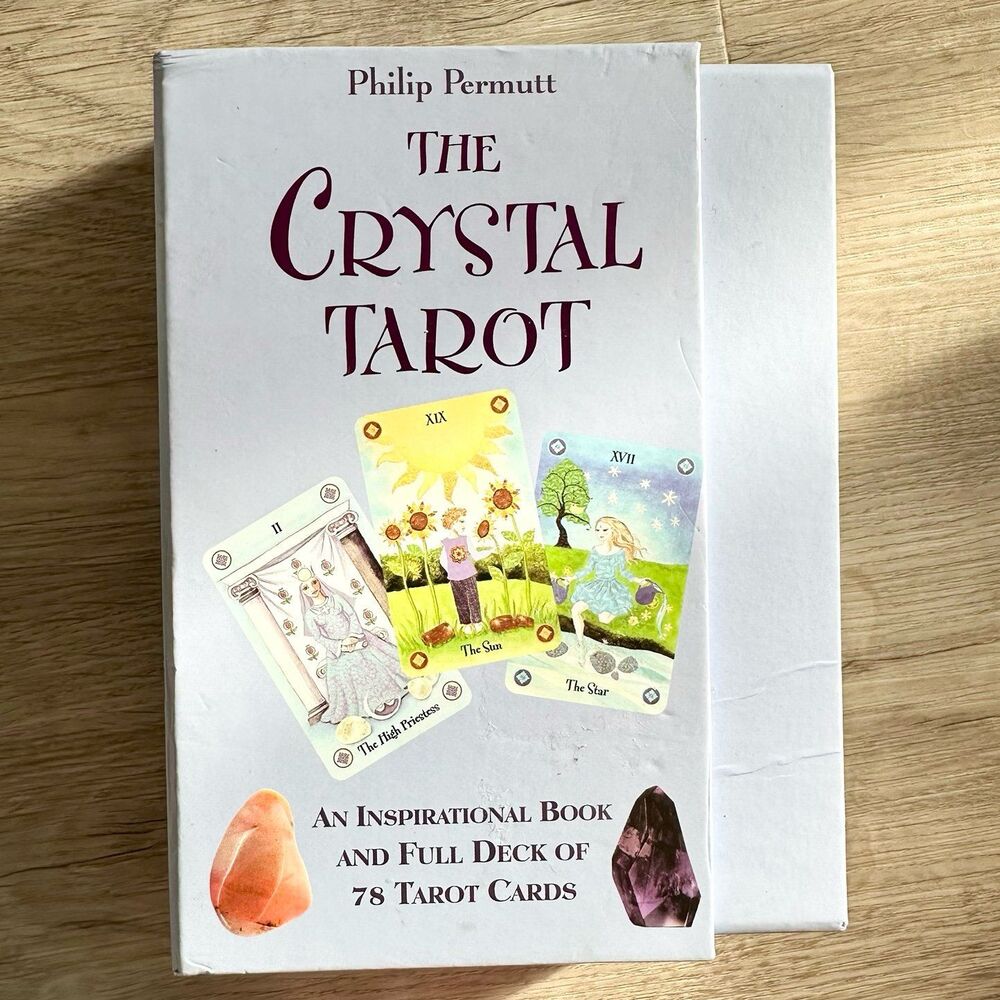 The Crystal Tarot Full Card Deck & Inspirational Book Philip Permutt 2010 - Picture 2 of 10